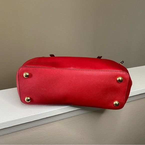 Michael Kors Jet Set Large Crossgrain Leather Top-Zip Tote Bag - Picture 3 of 5